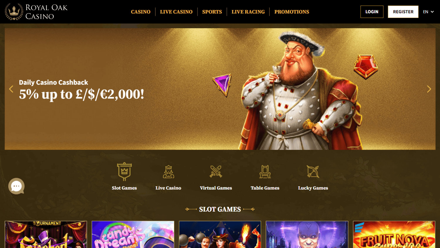 Royal Oak Casino Desktop screenshot