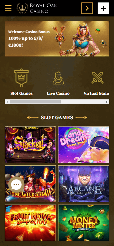 Royal Oak Casino Mobile screenshot